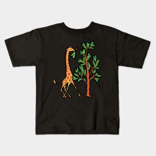 Vintage Giraffe Kids T-Shirt